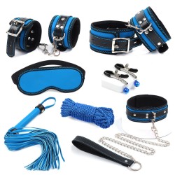 blue bondage kit 7 piece set