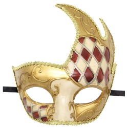 flame big horned mask