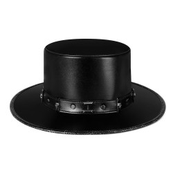 mens steampunk rivet splice hat